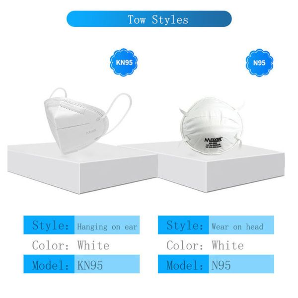 

kn95 mask 95% meltblown cloth filter anti pm2.5 particulate pollution protective respirator safety same as kf94 ffp2