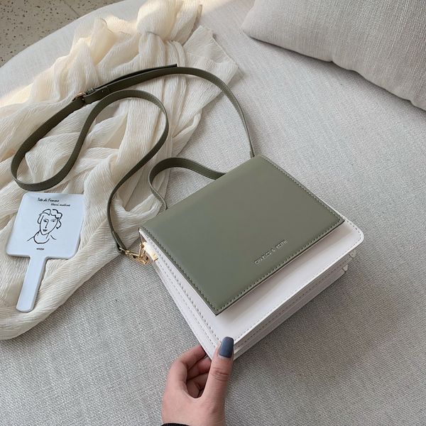 

мода женская сумка искусственная кожа сумки pu небольшой наплечный мешок лоскут crossbody сумки для женщин курьерские сумки t200404