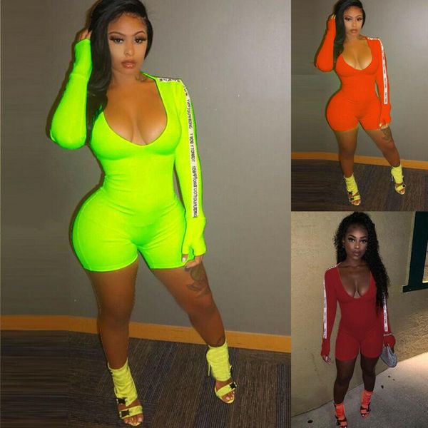 

женщины комбинезон ромпер bodycon clubwear длинные легкий костюм с шортами брюки партии короткие штаны, Black;white