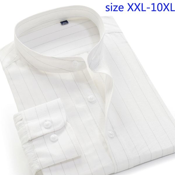 

new fashion long shirt sleeve loose men casual shirts striped men super large plus size 2xl-4xl5xl6xl7xl8xl9xl10xl, White;black