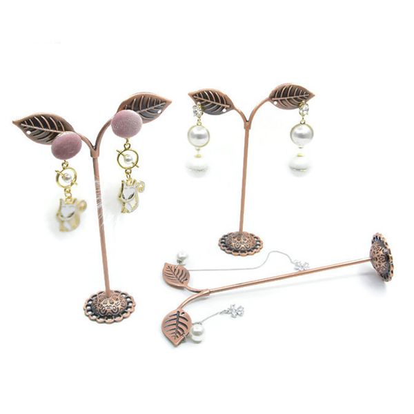 

3шт стойки классические урожай декоративные браслет ожерелье магазин ювелирных изделий серег держатель дисплея вешалка главная железный покр, Pink;blue