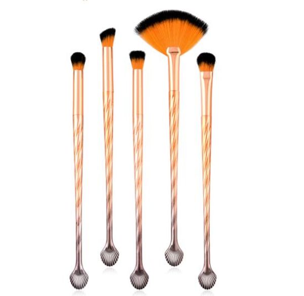 

beauty tools new color 5pcs makeup eye brushes set plastic handle brush