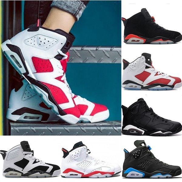 

r men 6 6s basketball shoes unc gatorade black infrared mens sport trainer carmine toro maroon sneakers us 8-13