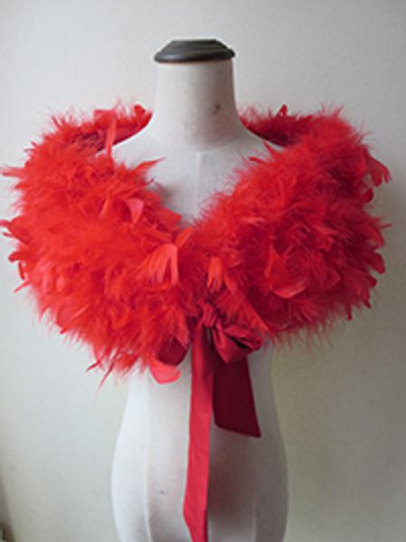 

women real ostrich fur feather scarf/cape with ribbon 5colors warm, Blue;gray