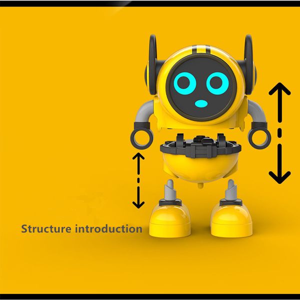 

azma mini robot abs cute cartoon gyro robot kids children gifts