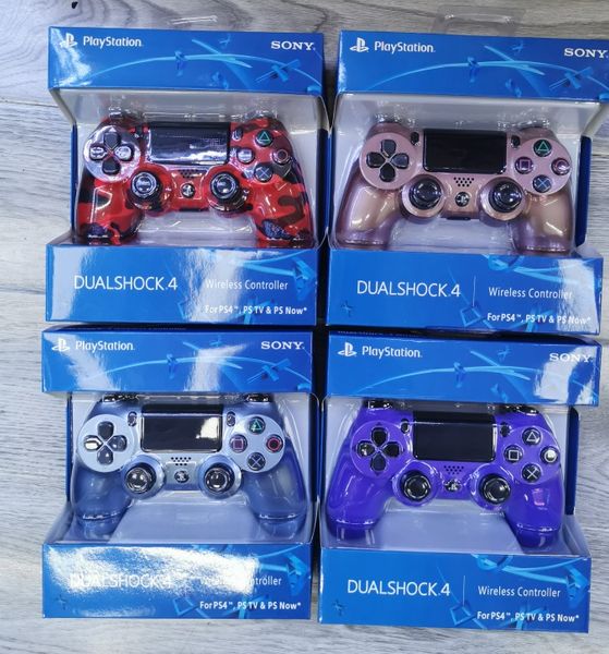 

wireless bluetooth controller for ps4 vibration joystick gamepad game controller for sony play station with retail box