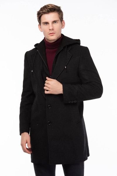 

dewberry male plaid overcoat-10213kpl3173, Black;brown