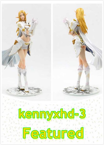 

красивая девушка lineage 1/7 белый эльф женский маг в коробке рука