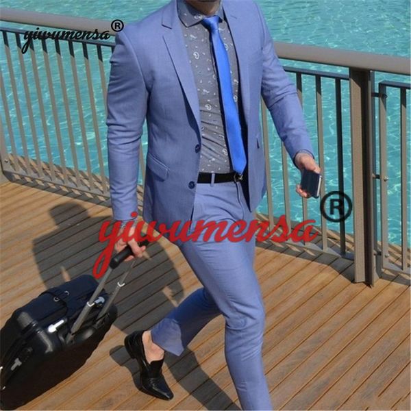 

two buttons notch lapels tailed coat men suits for wedding 2 pieces (jacket+pants ) fashion custom homme terno slim fit blazer, White;black