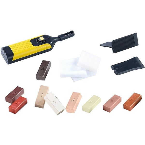 

19pcs laminate repair kit wax system floor worksturdy case chips scratches