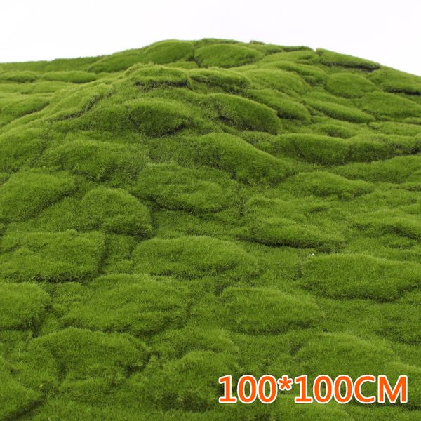 

green thick artificial moss turf for home room floor room wall diy wedding decor