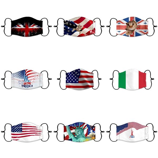 

colorful mask cartoon face masks with filter sheet breather pm2.5 dustproof protect designer mask 10 styles hh9-3057 #514