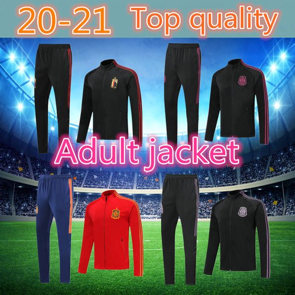 

latest 20 belgium mexico spain training jacket 20 21 belgium mexico spain jacket set, Black