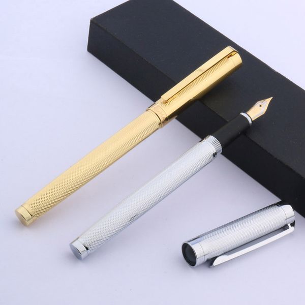 

fountain pens office silver golden school student pen metal medium gift iraurita