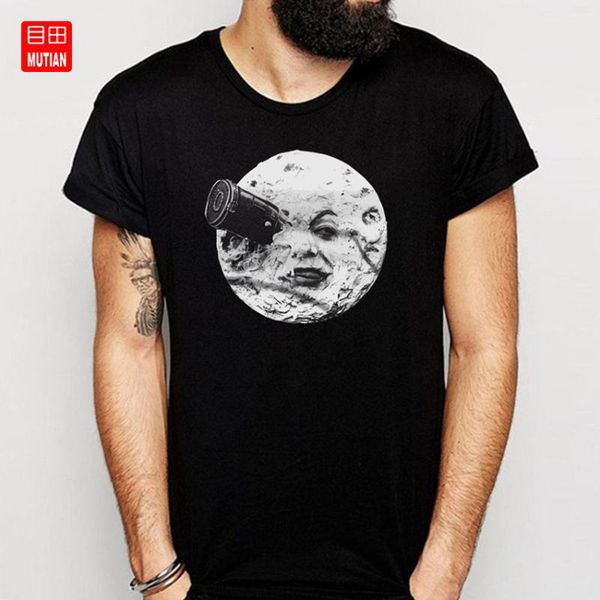 

a trip to the moon t shirt, White;black