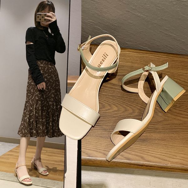 

multicolored sandals espadrilles platform female shoe retro woman shoes 2020 women's med buckle strap clear heels black ladies