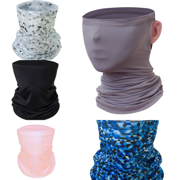 

jddbj солнцезащитные маски женщины шарф лицо открытый шелк шифон носовой платок маска ветрозащитная половина лица пылезащитные маски шарф пы, Black