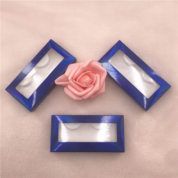 

paper lash box colorful empty eyelashes packaging with white tray chocolate lash case