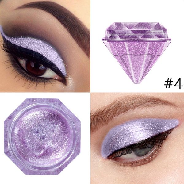 

purple diamond eye shadow pink silver gold shimmer eyeahdow cream eye makeup waterproof glitter eyeshadow nude party pigment