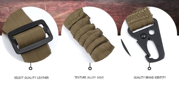 

регулируемая tactical 2 точки стрелковой слинг двойной банджи ремешок карабин диапазон