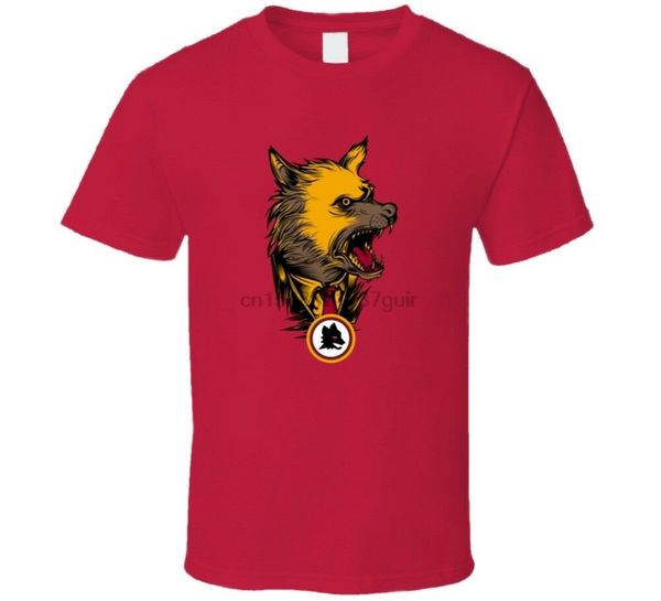 

as roma ultras wolf totti t-shirt, White;black