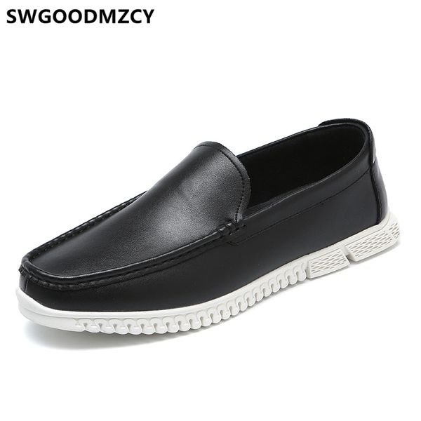 

driving shoes loafers mens shoes genuine leather luxury mens casual sepatu pria kulit asli erkek ayakkabi zapatos hombre, Black