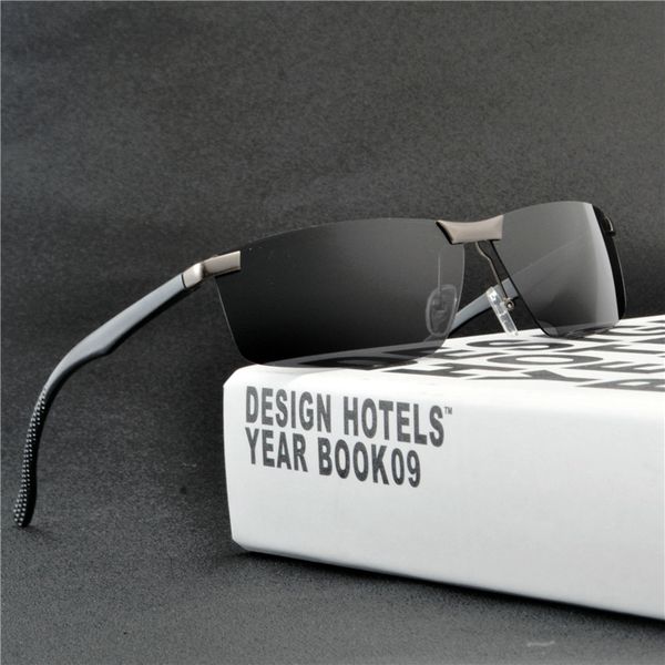 

aluminum magnesium alloy men's polarized sunglasses driving mirror glasses male goggles eyewear fashion driving sunglasses fml, White;black