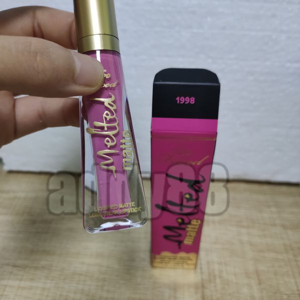 

2019 lip makeup face melted matte lipgloss nude make up melted liquified long wear matte lipstick 14 colors melted lip gloss epacket