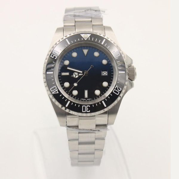 

watch 2019 new mens watch wristwatch ceramic bezel original clasp sapphire glass stainless steel d-blue quality sewdweller 116660 mens watch, Slivery;brown