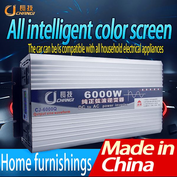 

the solar an on-board power converter household pure sine wave inverter voltage conversion dc12v24v48v60v ac220v5000w6000w