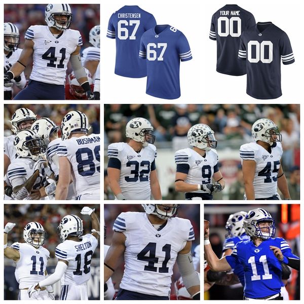 

byu cougars jerseys masen wake jersey spencer romney isaac rex micah simon austin whetzel 2020 mens college football jerseys custom stitched, Black