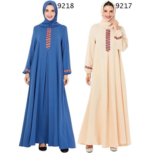 

women muslim abaya pakistan dubai turkey turkish bangladesh islamic clothing plus size kaftan blue beige robe hijab dress 2020, Red
