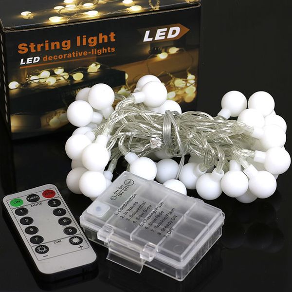 

led globe string lights led string light for indoor outdoor wedding birthday party garden bedroom wall decorations led strip light