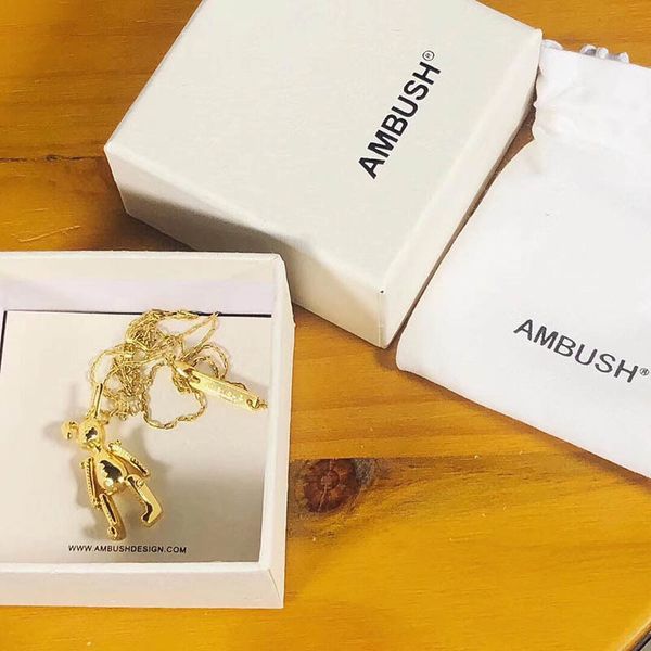 

bunny ambush necklaces men woman fashion trendy silver ambush bunny necklace