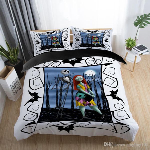 Teenage Girl Skull Series Four Piece Set Bedding Luxury Quilt Set