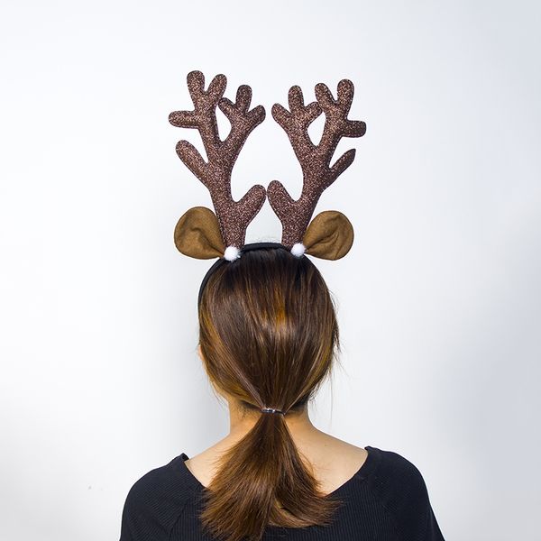 

christmas antler headband brown reindeer headband christmas decoration hair ornaments gifts for home decoration