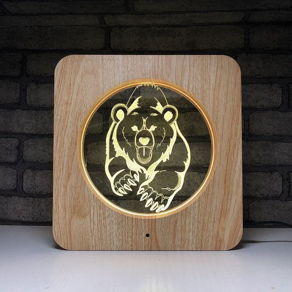 

оригинальная светодиодная лампа с трансграничным дизайном цветная лампа 3d vision с дополнительной подсветкой