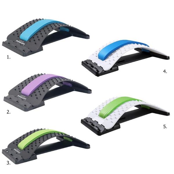 

back massage stretching device waist neck relax pain relief chiropractic