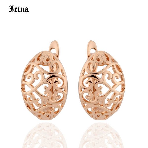 

585 rose gold color copper earrings for women drop earrings friend engagement wedding fashion jewelry gift, Silver