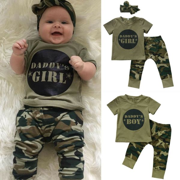 

великобритания camo новорожденный ребенок мальчики камуфляж футболка топы брюки outfit одежду, White