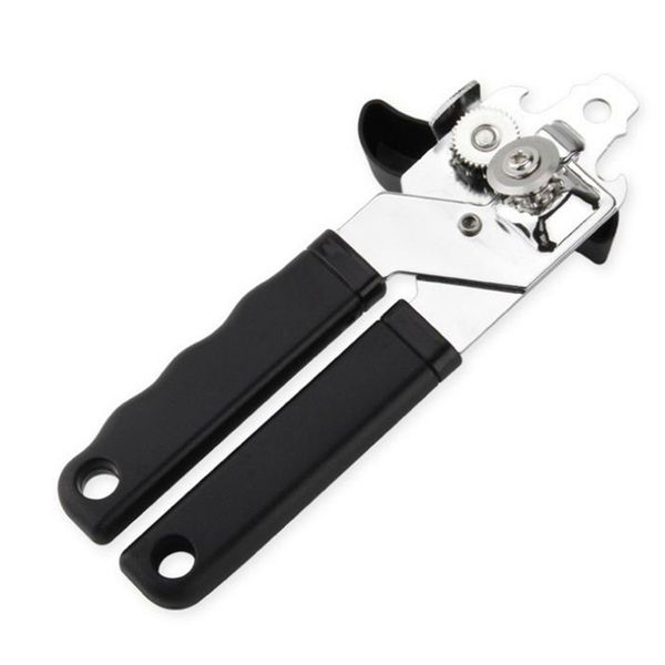 

heavy duty iron tin can opener cutter comfort handle grip stainless steel kitchen multi-tool