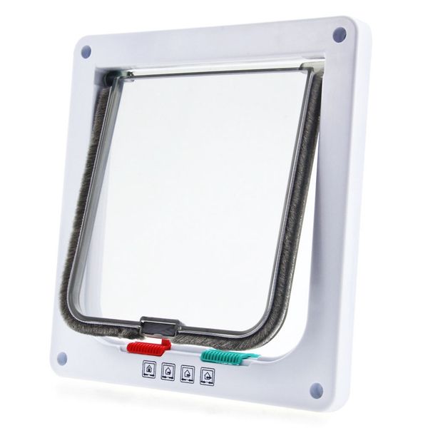 

pet dog cat gate door felis animals dog hole lockable door kitty safe flap gate entry frame with telescoping frame ing