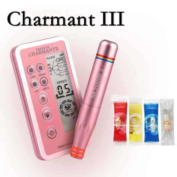 

charmant ii professional permanent makeup tattoo machine kit for eyebrow eyeline lips rotary tattoo pen microblading mts pen with cartridges