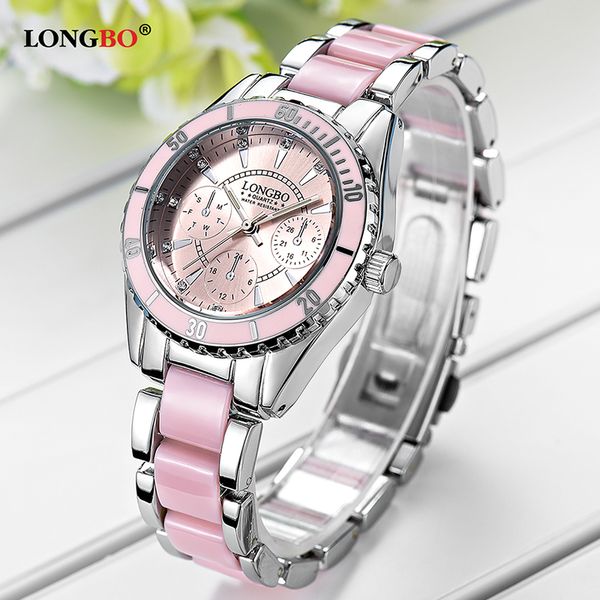 

longbo gift women watch lady grace wristwatch relogio feminino montre relogio feminino mujer 80303, Slivery;brown