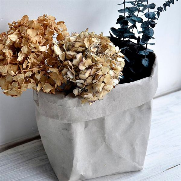 

моющийся kraft paper bag завод цветы горшки многофункциональный главная износостойкие сумки для хранения многократное экологически чистый ме