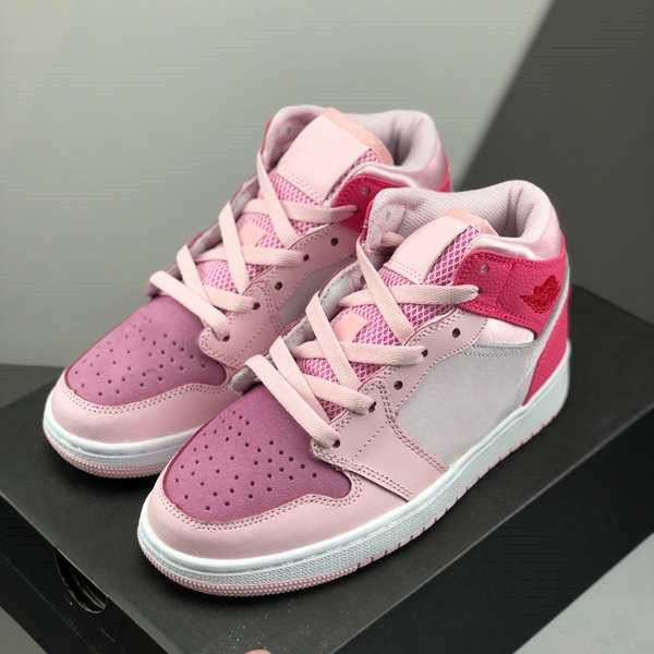 

new 1 mid wmns digital pink women basketball shoes womens girls baskets sports sneakers 1s trainers outdoor jumpman des chaussures