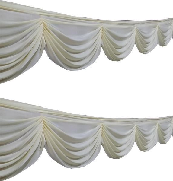 

ice silk fabric curtain swag valance wedding drops decoration