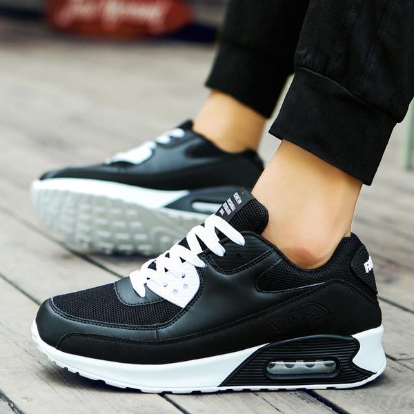 

plus size air soles sport shoes male sneakers for running shoes man sports women tennis men's breathable black walk e-230