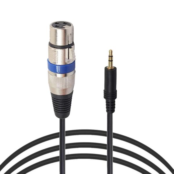 

xlr 3-pin male to 3.5mm 1/8" stereo plug shielded microphone mic cable