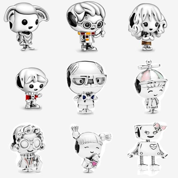 

harry style 925 sterling silver 9 anime charact dobby house elf charm fit bracelet diy hermione granger charm jewelry